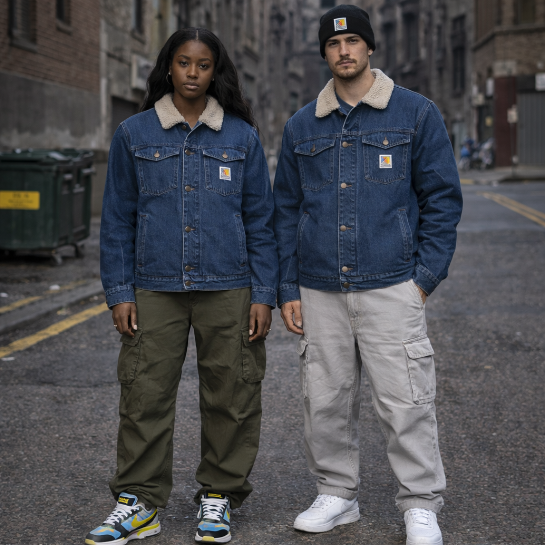 Carhartt Sherpa Lined Heavyweight Denim Jacket - Unisex
