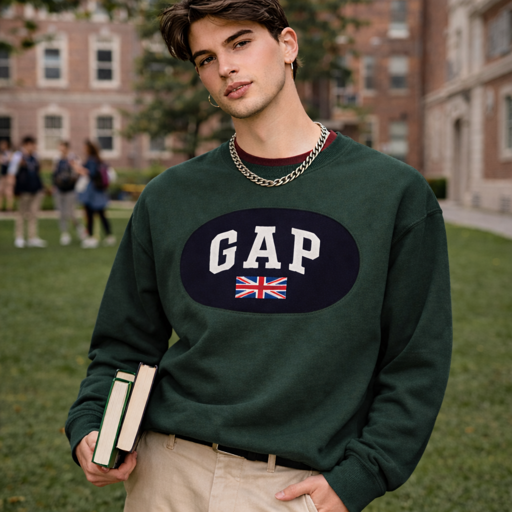 Gap Upcycled/Rework Sweatshirt - Unisex - Medium