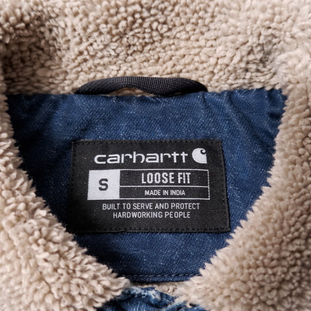 Carhartt Sherpa Lined Heavyweight Denim Jacket - Unisex