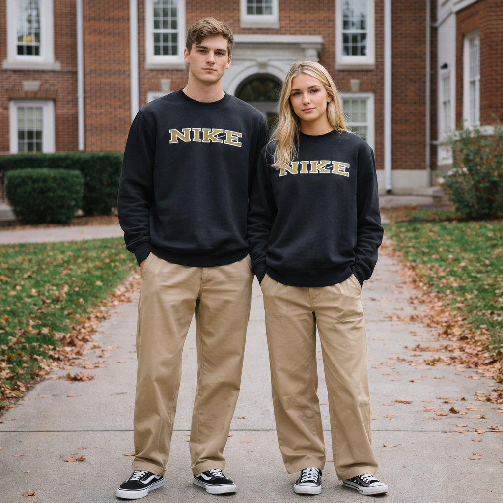 Nike 90's Style Collegiate Sweatshirt - Unisex - XL