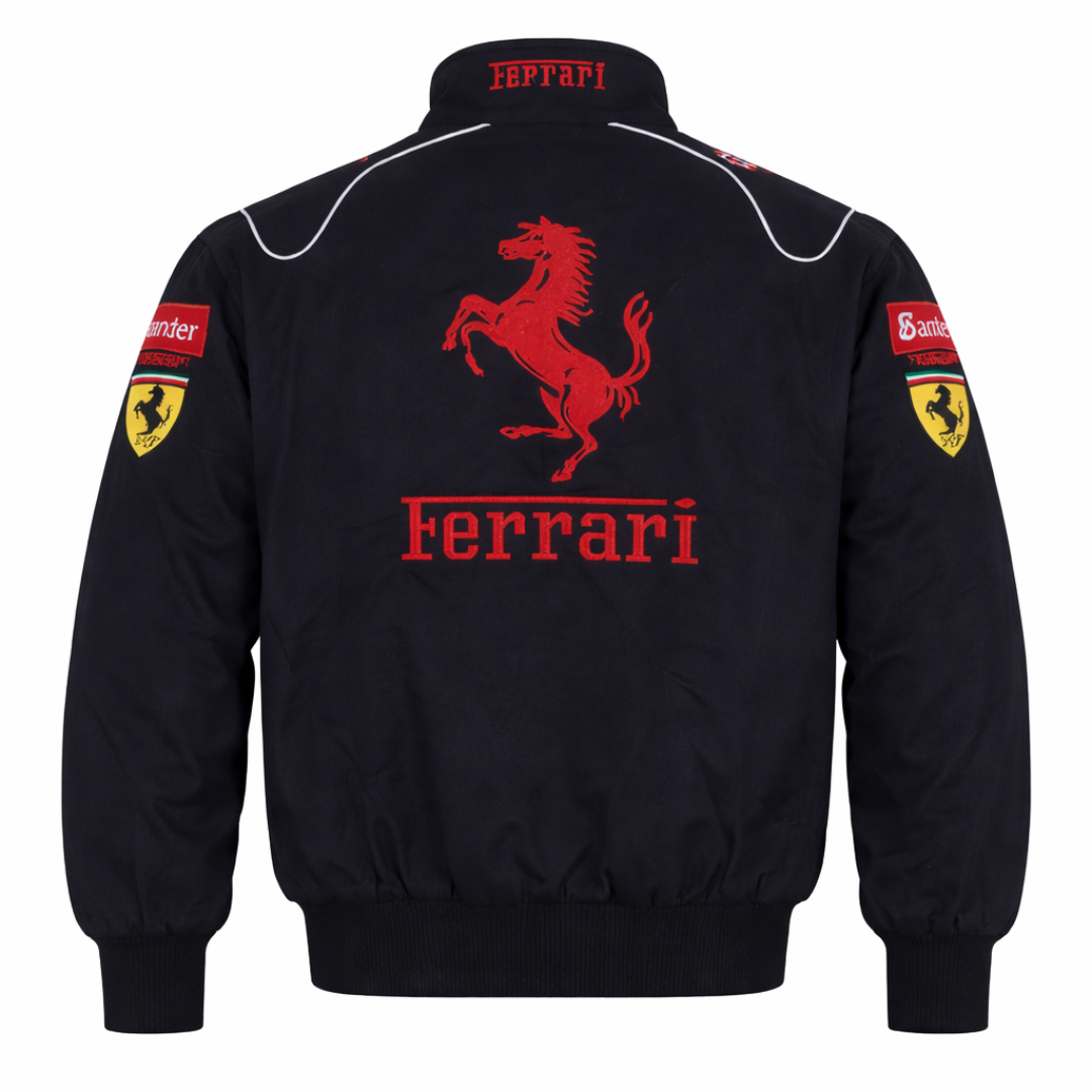 Retro Style Ferrari NASCAR Racing Jacket - Unisex
