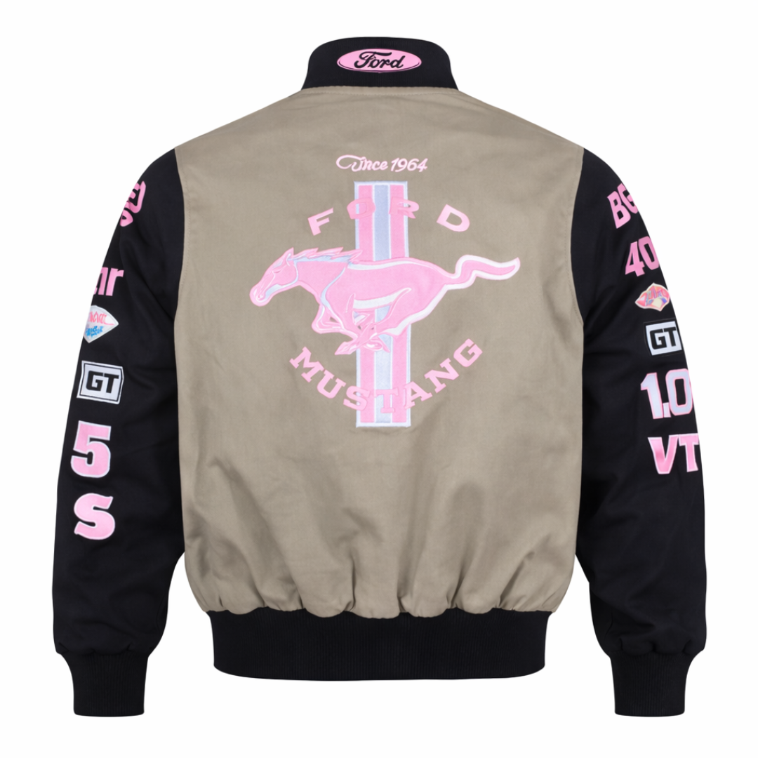 Retro Style Ford Mustang NASCAR Racing Jacket - Unisex