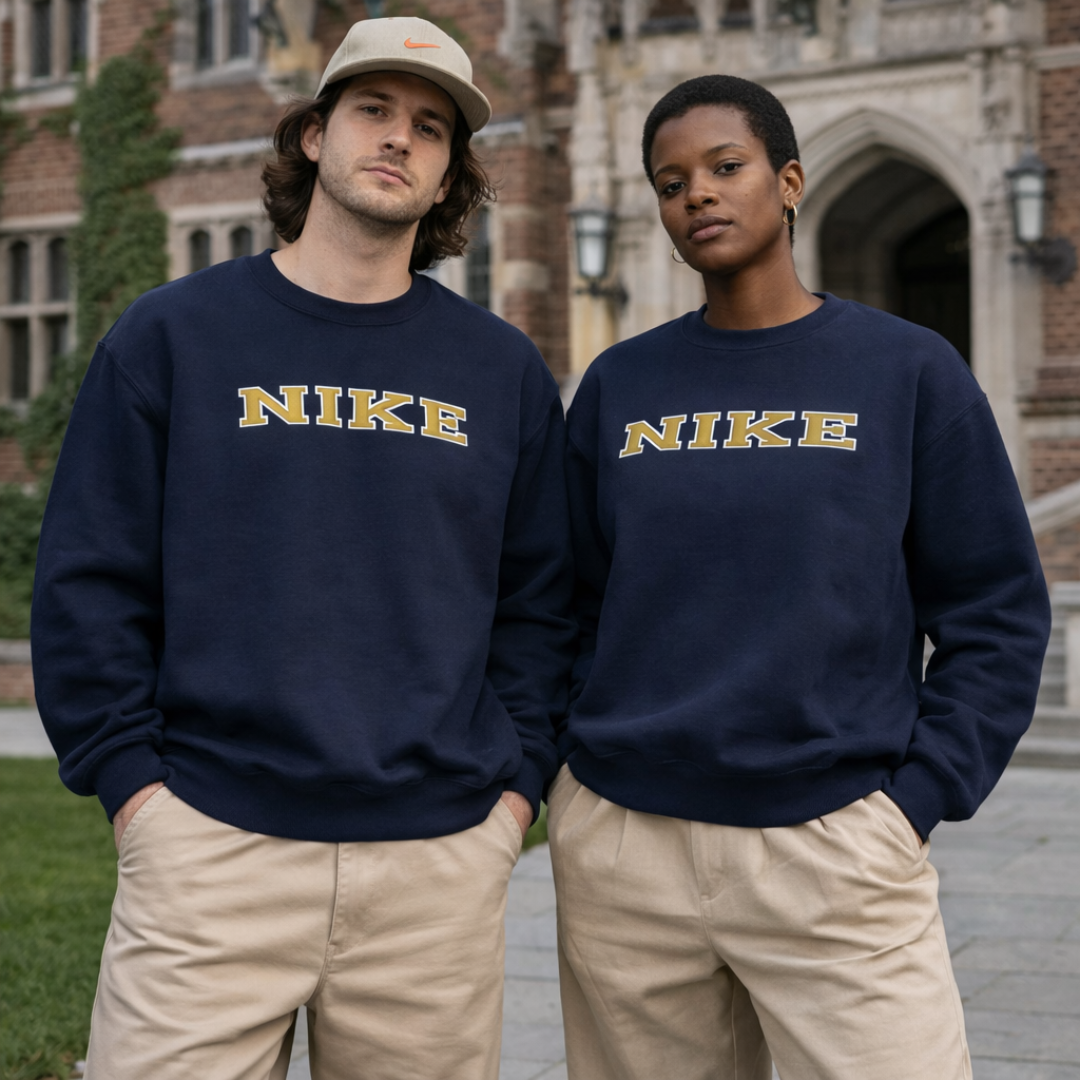 Nike 90's Style Collegiate Sweatshirt - Unisex - XL