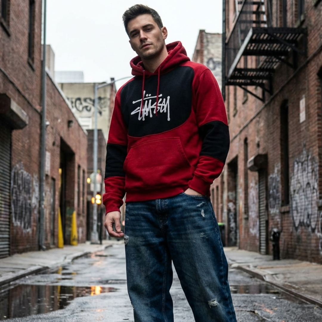 Stussy Rework/Upcycled Unisex Hoodie - Small