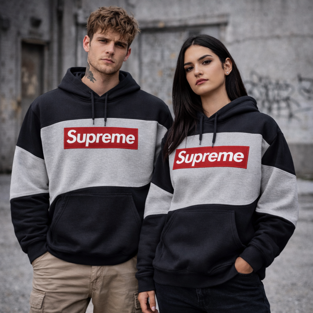 Supreme Rework/Upcycled Unisex Sweatshirt - Medium